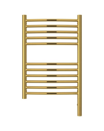 Полотенцесушитель электрический 600х400 золотой МЭМ правый, перемычка выгнутая Сунержа Богема 3.0 03-5803-6040