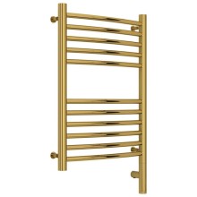 Полотенцесушитель электрический 600х400 золотой МЭМ правый, перемычка выгнутая Сунержа Богема 3.0 03-5803-6040