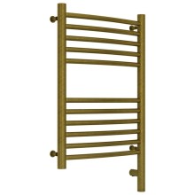 Полотенцесушитель электрический 600х400 состаренная бронза МЭМ правый, перемычка выгнутая Сунержа Богема 3.0 05-5803-6040