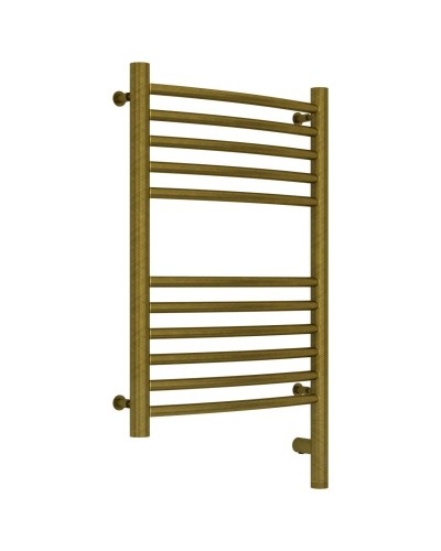 Полотенцесушитель электрический 600х400 состаренная бронза МЭМ правый, перемычка выгнутая Сунержа Богема 3.0 05-5803-6040