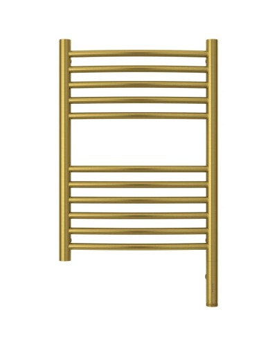 Полотенцесушитель электрический 600х400 состаренная латунь МЭМ правый, перемычка выгнутая Сунержа Богема 3.0 051-5803-6040