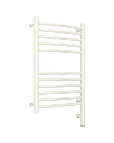 Полотенцесушитель электрический 600х400 белый глянец МЭМ правый, перемычка выгнутая Сунержа Богема 3.0 12-5803-6040