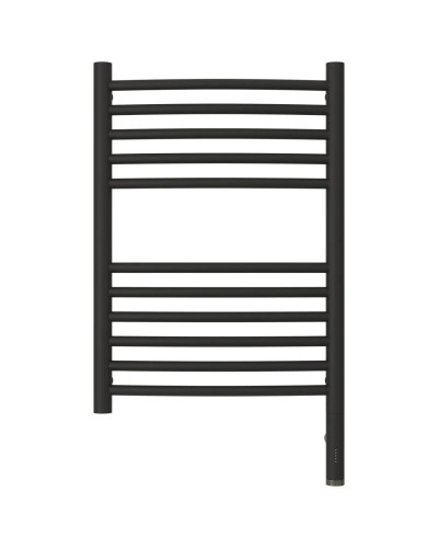 Полотенцесушитель электрический 600х400 темный титан муар МЭМ правый, перемычка выгнутая Сунержа Богема 3.0 15-5803-6040