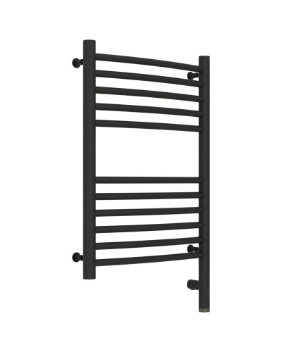 Полотенцесушитель электрический 600х400 темный титан муар МЭМ правый, перемычка выгнутая Сунержа Богема 3.0 15-5803-6040