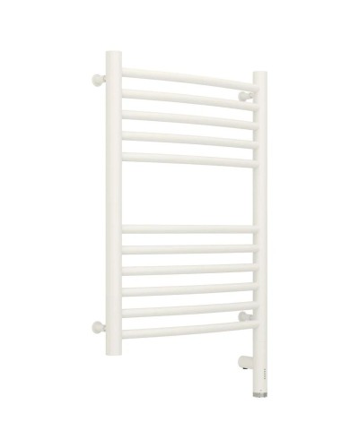 Полотенцесушитель электрический 600х400 белый матовый МЭМ правый, перемычка выгнутая Сунержа Богема 3.0 30-5803-6040
