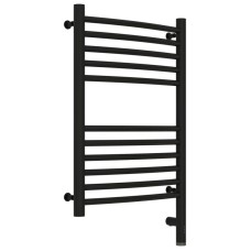Полотенцесушитель электрический 600х400 черный матовый МЭМ правый, перемычка выгнутая Сунержа Богема 3.0 31-5803-6040