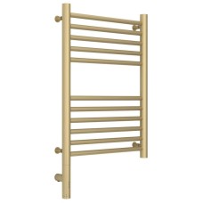 Полотенцесушитель электрический 600х400 шампань матовая МЭМ левый, перемычка прямая Сунержа Богема 3.0 022-5804-6040