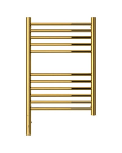 Полотенцесушитель электрический 600х400 золотой МЭМ левый, перемычка прямая Сунержа Богема 3.0 03-5804-6040