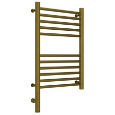 Полотенцесушитель электрический 600х400 состаренная бронза МЭМ левый, перемычка прямая Сунержа Богема 3.0 05-5804-6040