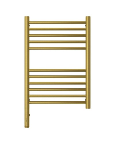 Полотенцесушитель электрический 600х400 состаренная латунь МЭМ левый, перемычка прямая Сунержа Богема 3.0 051-5804-6040