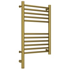 Полотенцесушитель электрический 600х400 состаренная латунь МЭМ левый, перемычка прямая Сунержа Богема 3.0 051-5804-6040