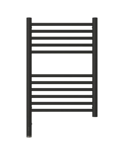 Полотенцесушитель электрический 600х400 темный титан муар МЭМ левый, перемычка прямая Сунержа Богема 3.0 15-5804-6040