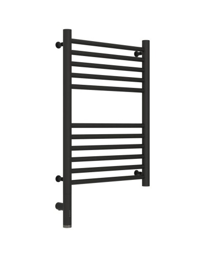 Полотенцесушитель электрический 600х400 темный титан муар МЭМ левый, перемычка прямая Сунержа Богема 3.0 15-5804-6040