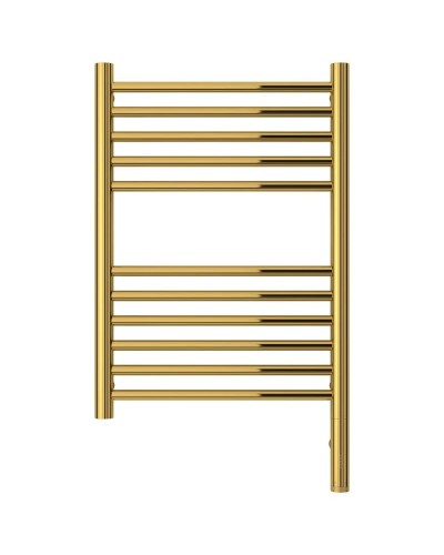 Полотенцесушитель электрический 600х400 золотой МЭМ правый, перемычка прямая Сунержа Богема 3.0 03-5805-6040