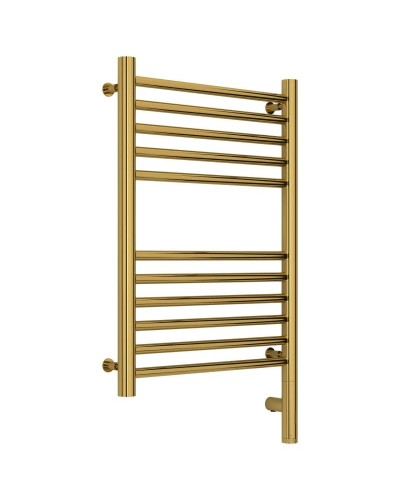 Полотенцесушитель электрический 600х400 золотой МЭМ правый, перемычка прямая Сунержа Богема 3.0 03-5805-6040