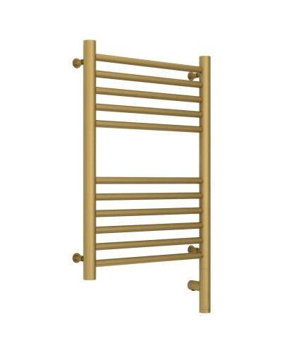 Полотенцесушитель электрический 600х400 золотой матовый МЭМ правый, перемычка прямая Сунержа Богема 3.0 032-5805-6040