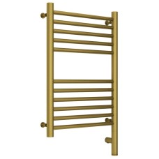 Полотенцесушитель электрический 600х400 состаренная латунь МЭМ правый, перемычка прямая Сунержа Богема 3.0 051-5805-6040