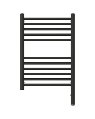 Полотенцесушитель электрический 600х400 темный титан муар МЭМ правый, перемычка прямая Сунержа Богема 3.0 15-5805-6040