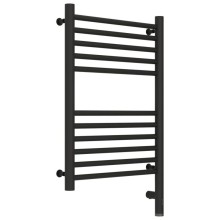 Полотенцесушитель электрический 600х400 темный титан муар МЭМ правый, перемычка прямая Сунержа Богема 3.0 15-5805-6040