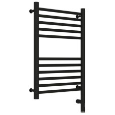 Полотенцесушитель электрический 600х400 черный матовый МЭМ правый, перемычка прямая Сунержа Богема 3.0 31-5805-6040