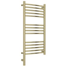 Полотенцесушитель электрический 800х400 шампань МЭМ левый, перемычка выгнутая Сунержа Богема 3.0 020-5802-8040