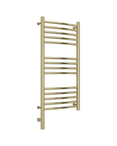 Полотенцесушитель электрический 800х400 шампань МЭМ левый, перемычка выгнутая Сунержа Богема 3.0 020-5802-8040