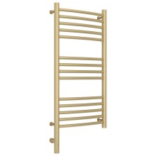 Полотенцесушитель электрический 800х400 шампань матовая МЭМ левый, перемычка выгнутая Сунержа Богема 3.0 022-5802-8040