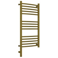 Полотенцесушитель электрический 800х400 состаренная бронза МЭМ левый, перемычка выгнутая Сунержа Богема 3.0 05-5802-8040