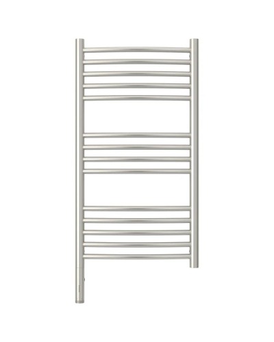 Полотенцесушитель электрический 800х400 сатин МЭМ левый, перемычка выгнутая Сунержа Богема 3.0 071-5802-8040