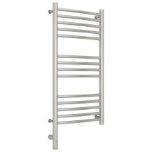 Полотенцесушитель электрический 800х400 сатин МЭМ левый, перемычка выгнутая Сунержа Богема 3.0 071-5802-8040