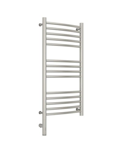 Полотенцесушитель электрический 800х400 сатин МЭМ левый, перемычка выгнутая Сунержа Богема 3.0 071-5802-8040