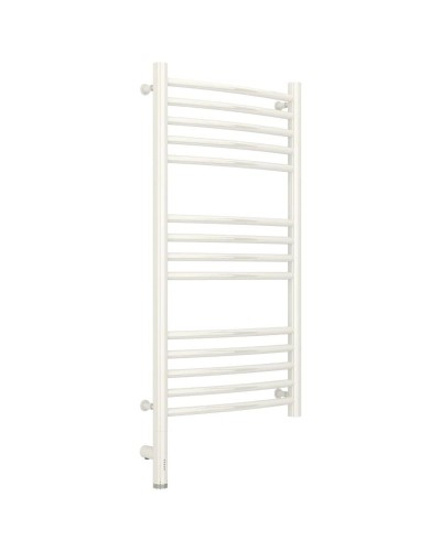 Полотенцесушитель электрический 800х400 белый глянец МЭМ левый, перемычка выгнутая Сунержа Богема 3.0 12-5802-8040