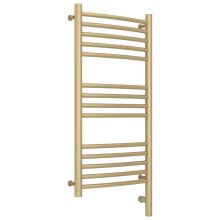 Полотенцесушитель электрический 800х400 шампань матовая МЭМ правый, перемычка выгнутая Сунержа Богема 3.0 022-5803-8040