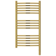 Полотенцесушитель электрический 800х400 золотой МЭМ правый, перемычка выгнутая Сунержа Богема 3.0 03-5803-8040