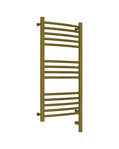 Полотенцесушитель электрический 800х400 состаренная бронза МЭМ правый, перемычка выгнутая Сунержа Богема 3.0 05-5803-8040