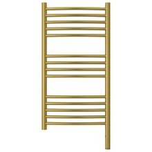 Полотенцесушитель электрический 800х400 состаренная латунь МЭМ правый, перемычка выгнутая Сунержа Богема 3.0 051-5803-8040