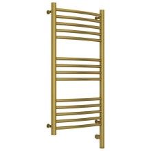 Полотенцесушитель электрический 800х400 состаренная латунь МЭМ правый, перемычка выгнутая Сунержа Богема 3.0 051-5803-8040