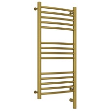 Полотенцесушитель электрический 800х400 состаренная латунь МЭМ правый, перемычка выгнутая Сунержа Богема 3.0 051-5803-8040