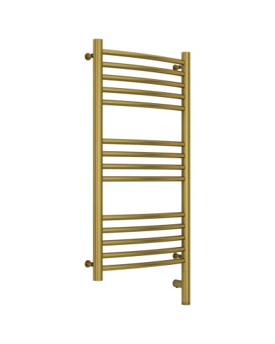 Полотенцесушитель электрический 800х400 состаренная латунь МЭМ правый, перемычка выгнутая Сунержа Богема 3.0 051-5803-8040