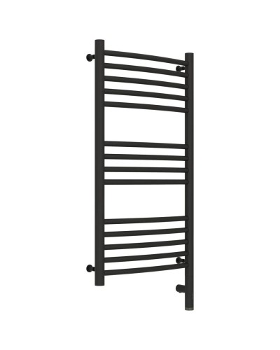 Полотенцесушитель электрический 800х400 темный титан муар МЭМ правый, перемычка выгнутая Сунержа Богема 3.0 15-5803-8040