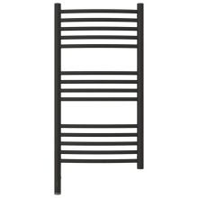 Полотенцесушитель электрический 800х400 темный титан муар МЭМ левый, перемычка выгнутая Сунержа Богема 3.0 15-5802-8040