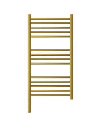 Полотенцесушитель электрический 800х400 состаренная латунь МЭМ левый, перемычка прямая Сунержа Богема 3.0 051-5804-8040