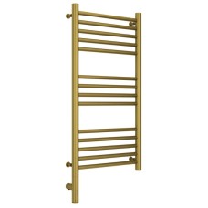 Полотенцесушитель электрический 800х400 состаренная латунь МЭМ левый, перемычка прямая Сунержа Богема 3.0 051-5804-8040