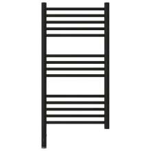 Полотенцесушитель электрический 800х400 черный матовый МЭМ левый, перемычка прямая Сунержа Богема 3.0 31-5804-8040