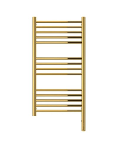 Полотенцесушитель электрический 800х400 золотой МЭМ правый, перемычка прямая Сунержа Богема 3.0 03-5805-8040