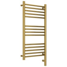 Полотенцесушитель электрический 800х400 золотой МЭМ правый, перемычка прямая Сунержа Богема 3.0 03-5805-8040