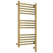 Полотенцесушитель электрический 800х400 золотой МЭМ правый, перемычка прямая Сунержа Богема 3.0 03-5805-8040