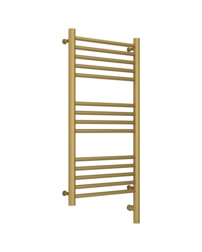 Полотенцесушитель электрический 800х400 золотой матовый МЭМ правый, перемычка прямая Сунержа Богема 3.0 032-5805-8040