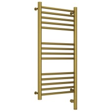 Полотенцесушитель электрический 800х400 состаренная латунь МЭМ правый, перемычка прямая Сунержа Богема 3.0 051-5805-8040