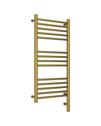 Полотенцесушитель электрический 800х400 состаренная латунь МЭМ правый, перемычка прямая Сунержа Богема 3.0 051-5805-8040